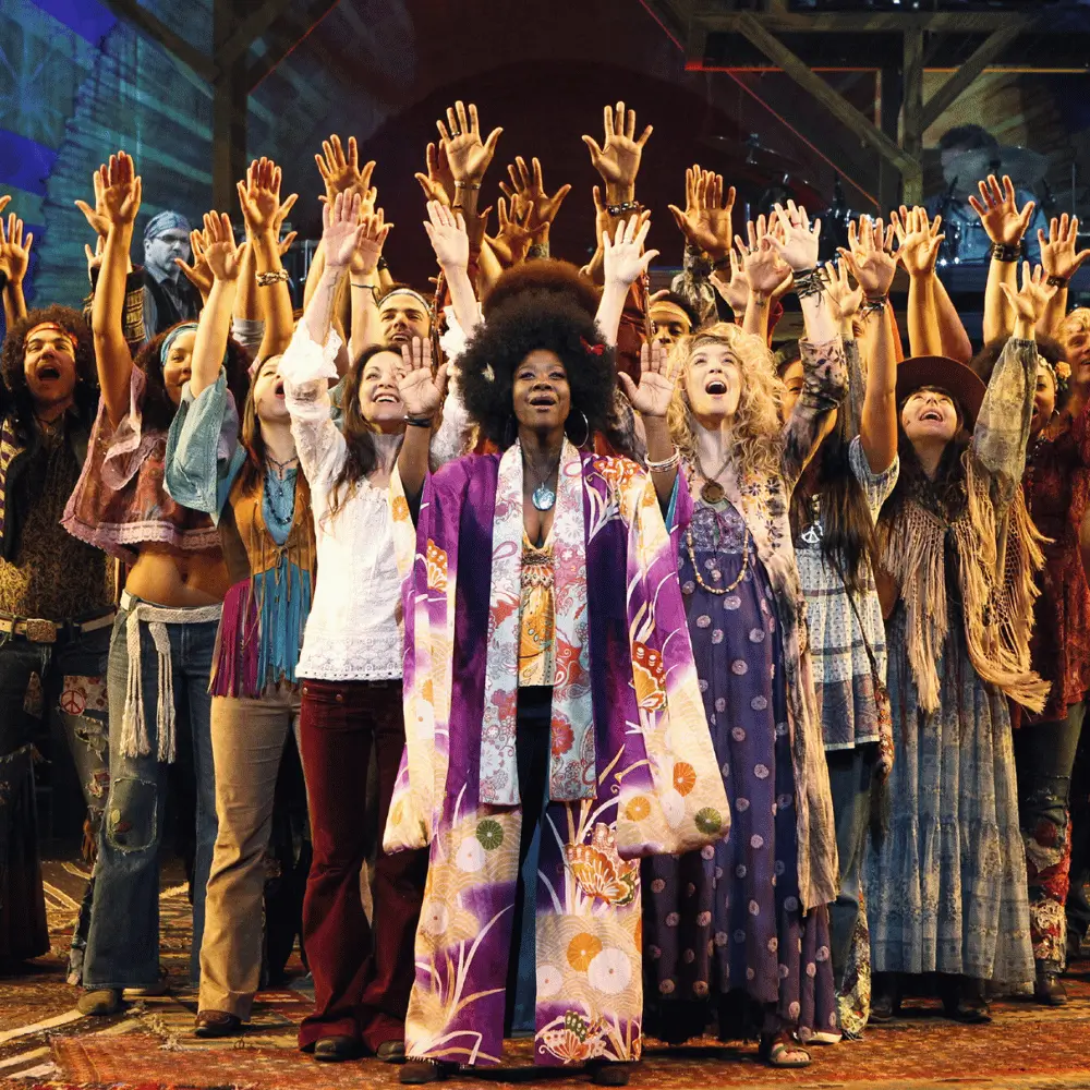 Broadway theater production on stage
