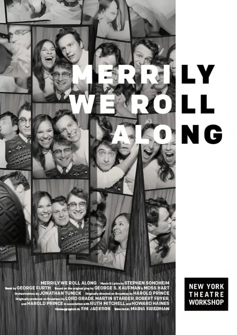Merrily We Roll Along theater production poster
